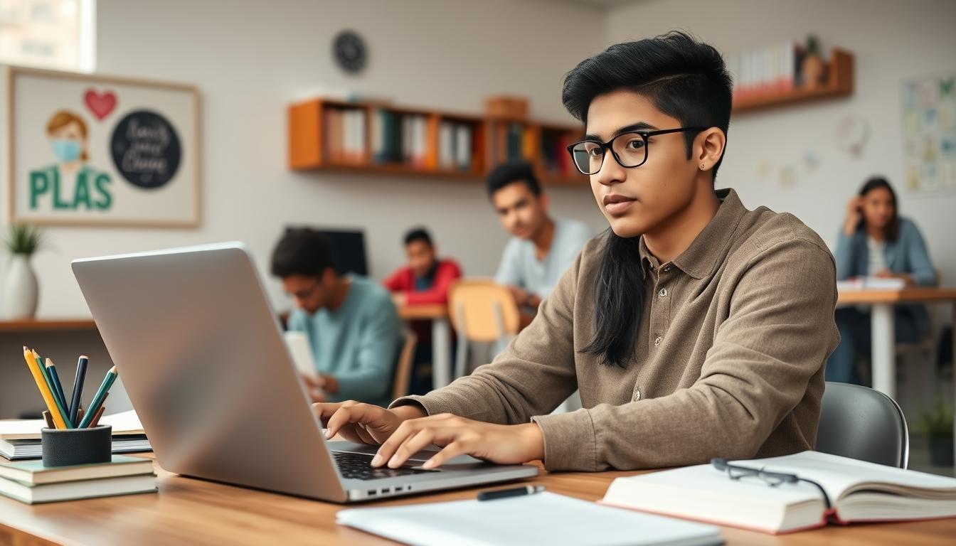 University campus and scholarly atmosphere in Lisbon